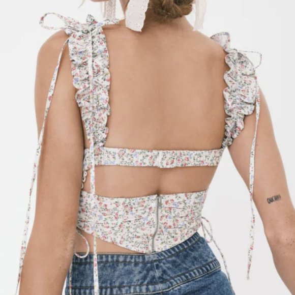 For Love and Lemons Gaia Crop Top - Picture 3 of 4